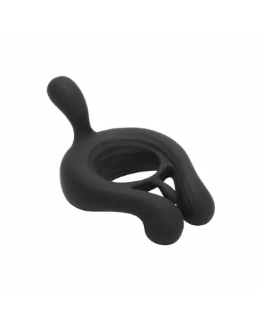 Image de l'Anneau Vibrant Kairos Noir par Honey Play Box - Stimulateur Masculin Haut de Gamme-5