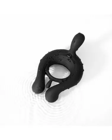 Image de l'Anneau Vibrant Kairos Noir par Honey Play Box - Stimulateur Masculin Haut de Gamme-8