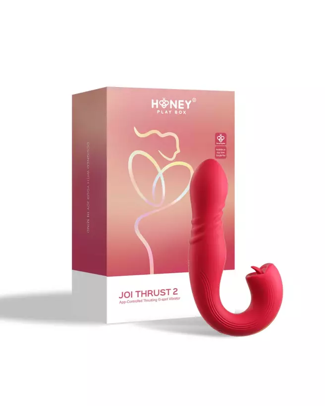 Image du JOI THRUST 2 Rouge - Stimulateur de Point G et Lèche-Clitoris Honey Play Box-1