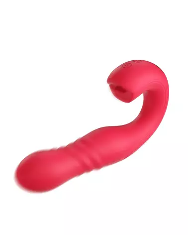 JOI THRUST 2 Bleu Honey Play Box stimulateur point G lèche-clitoris avec application-2