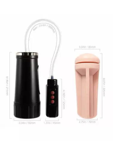 Photo de Carl Masturbateur Mains Libres avec Aspiration de Honey Play Box - Noir-5