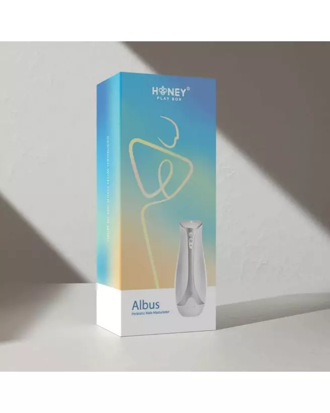 Masturbateur gonflable et aspirant Albus de Honey Play Box en blanc-7