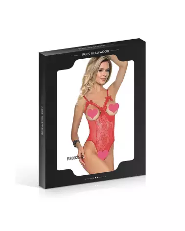 Image du Body Ouvert R80922 Rouge de Paris Hollywood, lingerie séduisante taille unique-3