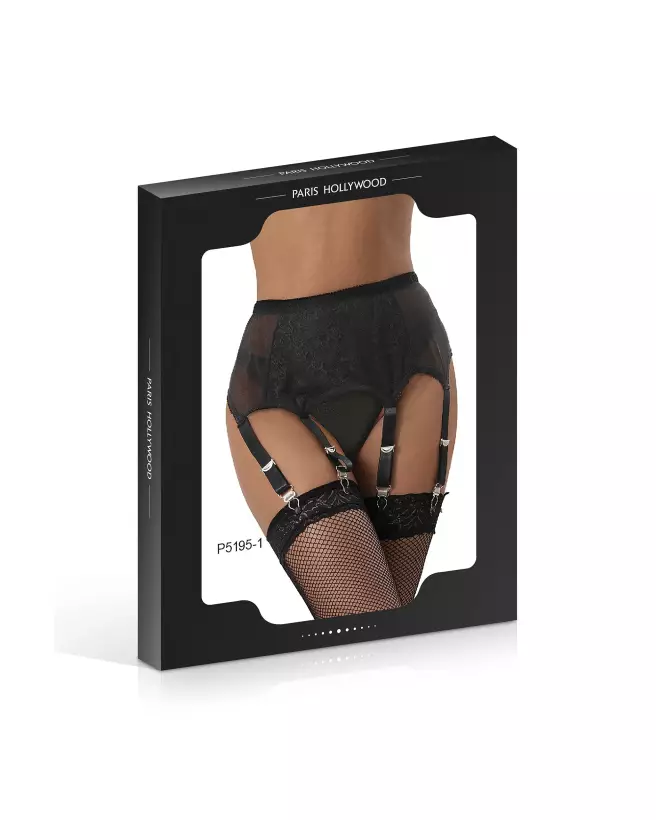 Porte-jarretelles noir 6 clips Paris Hollywood taille 4XL 5XL-2