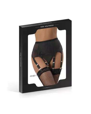 Porte-jarretelles noir 6 clips Paris Hollywood taille 4XL 5XL-2