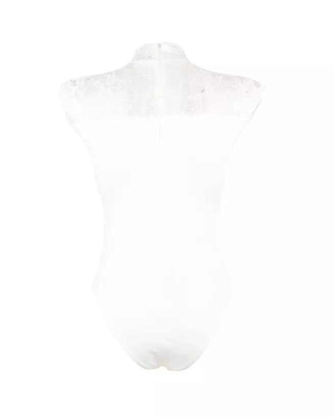 Body dentelle blanc avec zip Paris Hollywood taille M/L-5