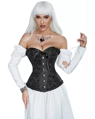 CORSET+STG 10 BALEINES NOIR XL - image 4