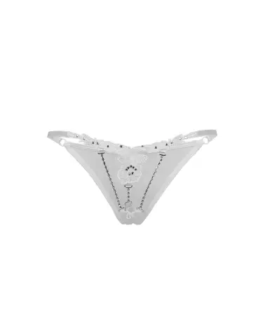 String Strass Blanc XL Paris Hollywood en lingerie fine élégante-4