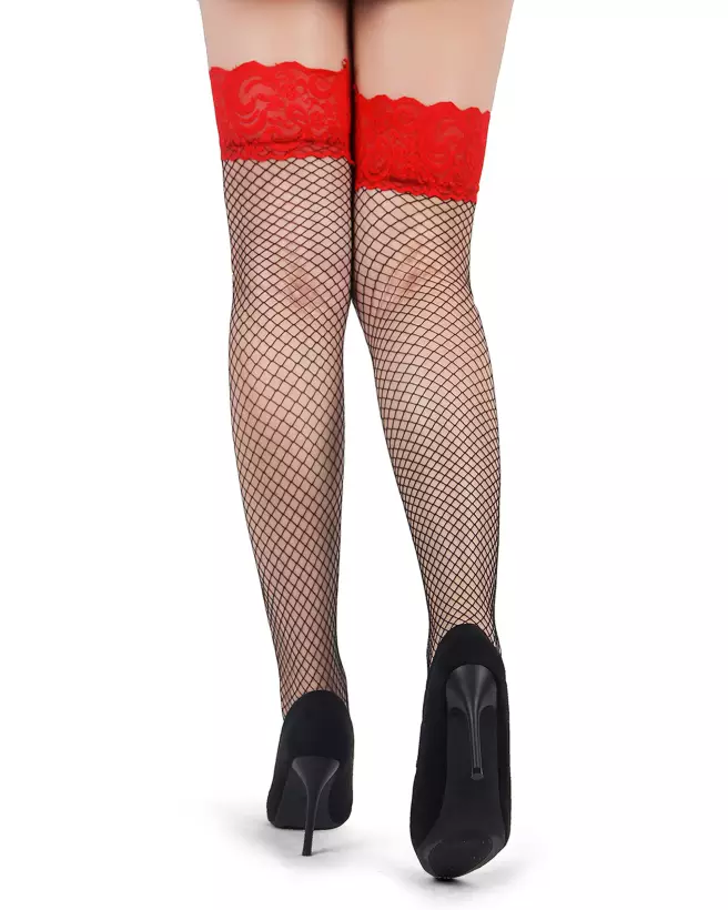 Bas résille noir Paris Hollywood élégants pour tenue séductrice-3