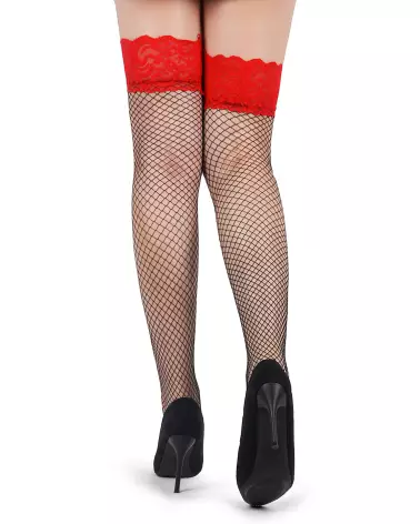 Bas résille noir Paris Hollywood élégants pour tenue séductrice-3