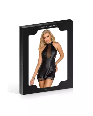 Robe noire sexy taille S/M de Paris Hollywood pour soirée élégante-2