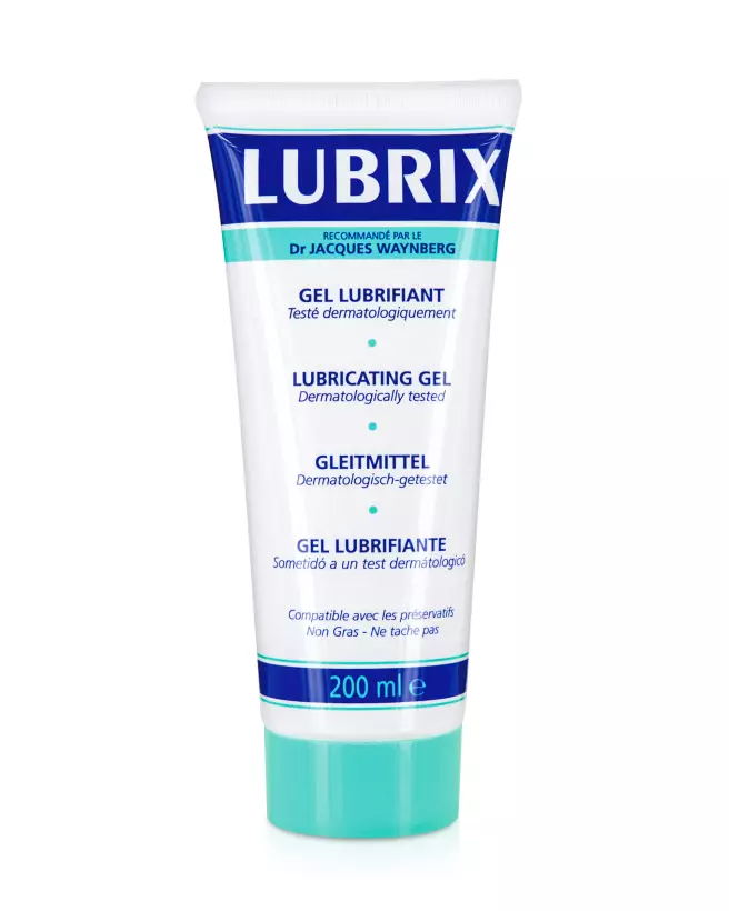 Lubrifiant à base d'eau LUBRIX 200 ML pour confort et hydratation-1