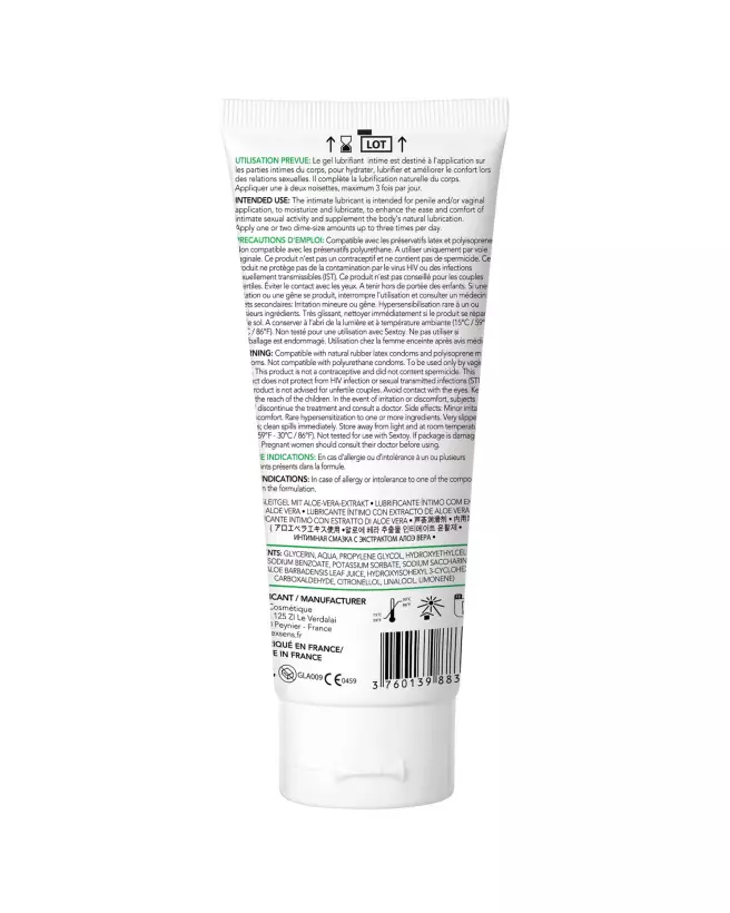 Lubrifiant Aloe Vera Bio Exsens naturel et écologique-2
