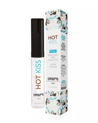Lip Gloss Hot Kiss Coco par Exsens pour des lèvres brillantes et hydratées-1