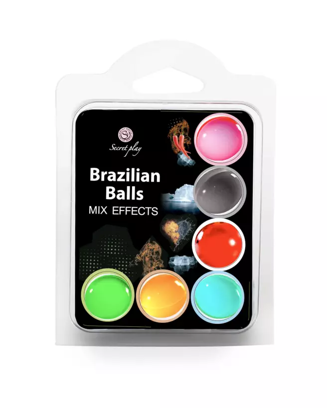 Set Brazilian Balls Mix FF x6 de Secret Play - Huiles de Massage Aromatiques-1
