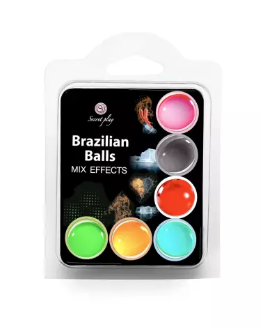 Set Brazilian Balls Mix FF x6 de Secret Play - Huiles de Massage Aromatiques-1
