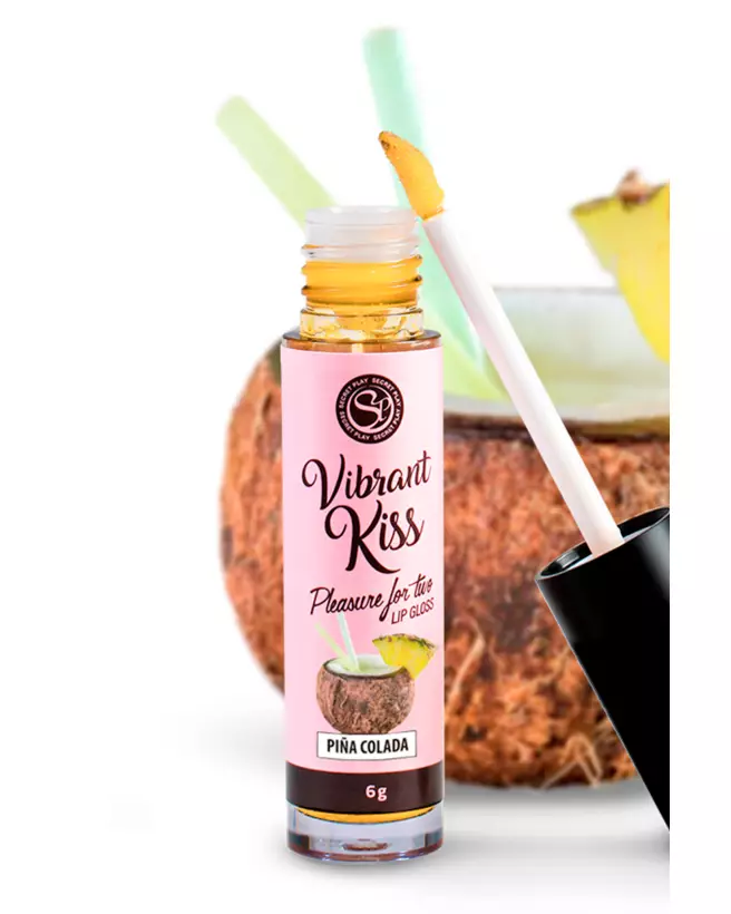 Image du Lip Gloss Vibrant Kiss Pina Col par SECRET PLAY - brillance et hydratation longue durée-1