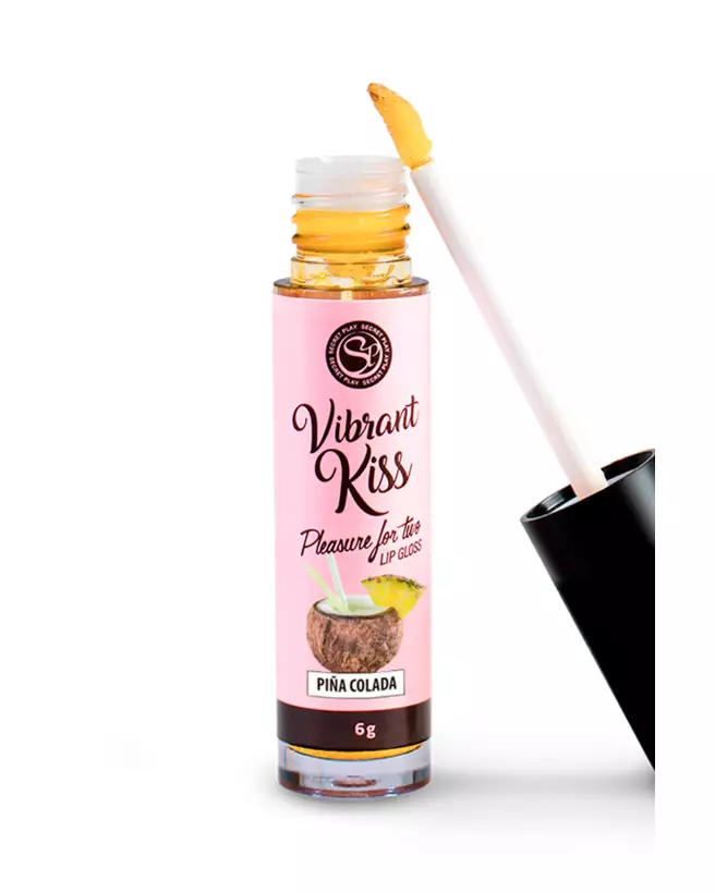 Image du Lip Gloss Vibrant Kiss Pina Col par SECRET PLAY - brillance et hydratation longue durée-2