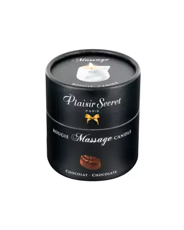 Bougie de massage au chocolat Plaisir Secret 80ml pour relaxation et soin corporel-2