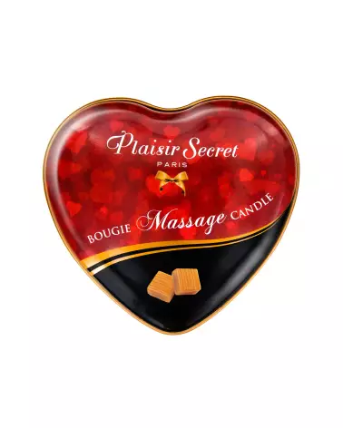 Bougie de massage Plaisir Secret caramel 35ml pour relaxation et soin de la peau-2