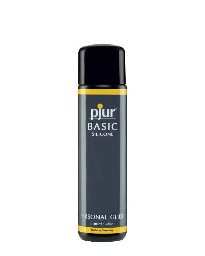 Image du lubrifiant Pjur Basic Silicone 100ml à base de silicone, durable et doux-1