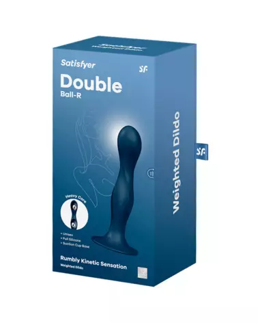 Satisfyer Double Ball Dark Blue Plug Anal Haute Qualité-2