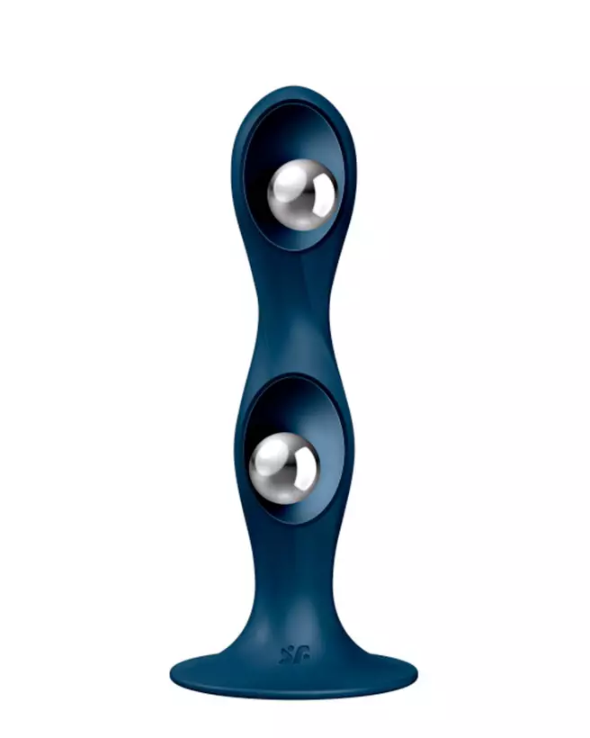 Satisfyer Double Ball Dark Blue Plug Anal Haute Qualité-4