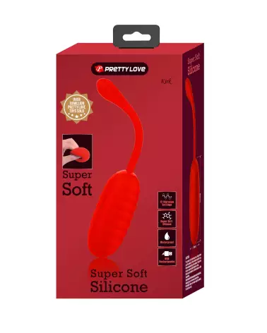 Pretty Love Kirk œuf vibrant rouge avec télécommande-2