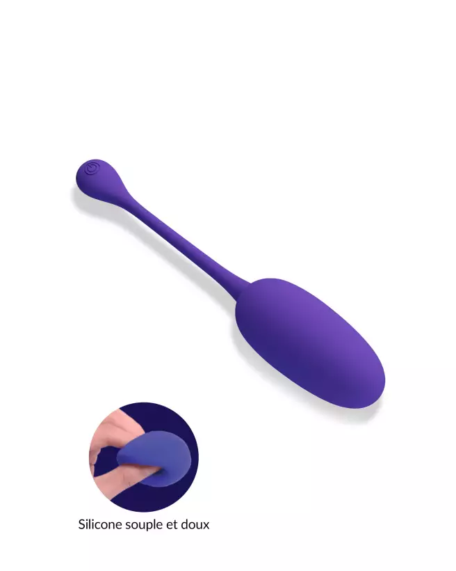 Image de l'œuf vibrant télécommandé Pretty Love Knucker en bleu, jouet intime discret et ergonomique-1