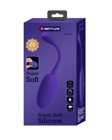 Image de l'œuf vibrant télécommandé Pretty Love Knucker en bleu, jouet intime discret et ergonomique-2
