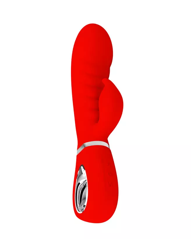 Pretty Love Prescott Rouge - Vibromasseur Rabbit en Silicone-3