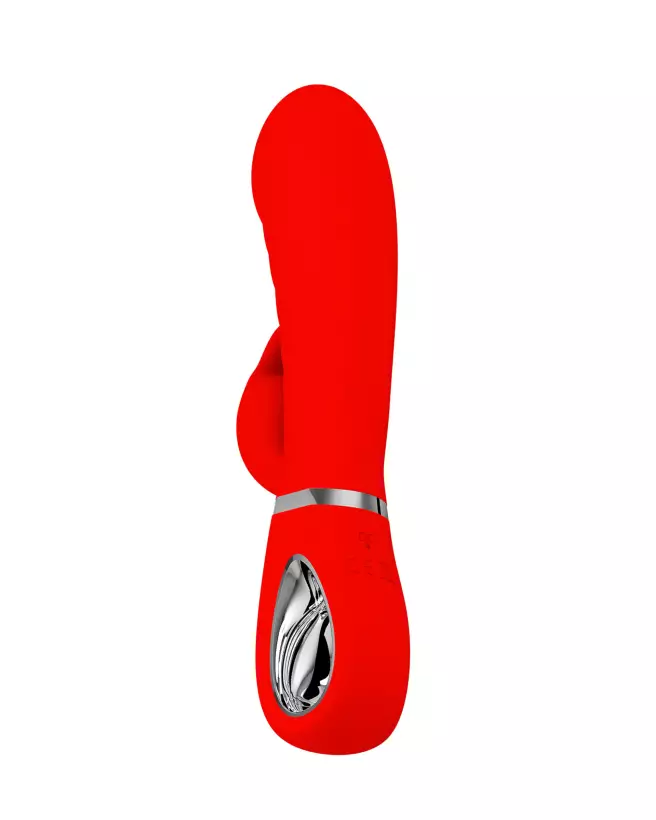 Pretty Love Prescott Rouge - Vibromasseur Rabbit en Silicone-4