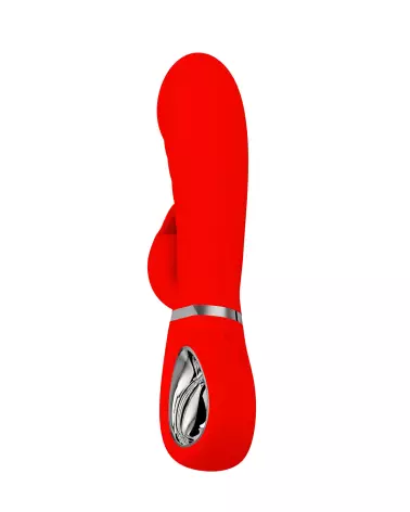 Pretty Love Prescott Rouge - Vibromasseur Rabbit en Silicone-4