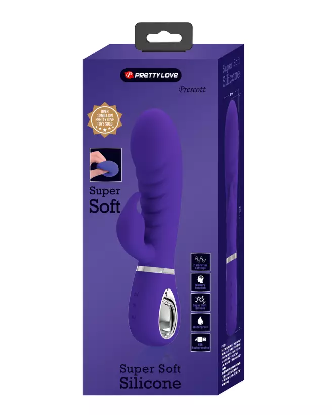 Pretty Love Prescott Bleu Rabbit Vibrant Multifonctionnel-2