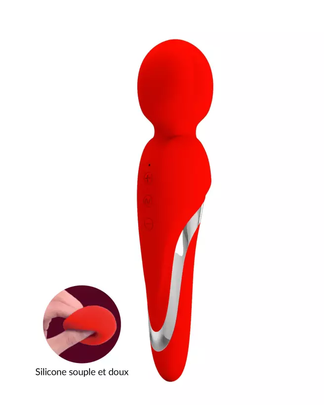 Pretty Love Walter Rouge - Vibromasseur Wand Élégant et Puissant-1