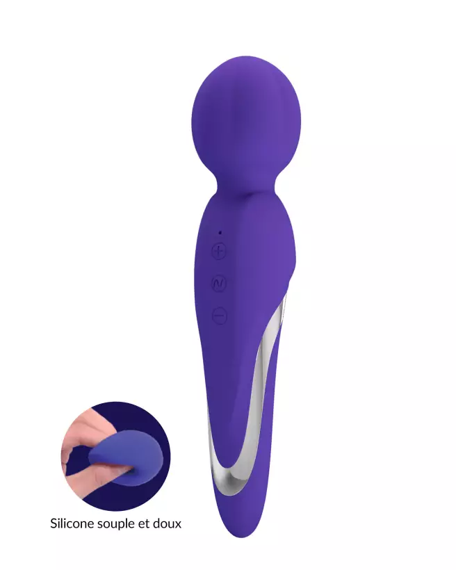Pretty Love Walter Bleu wand massant ergonomique et design élégant-1