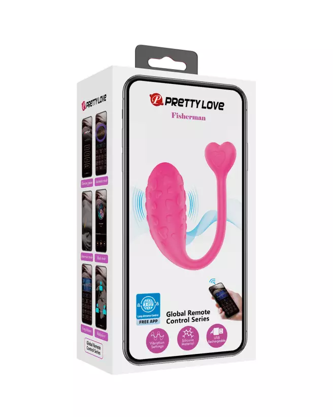 Image du Pretty Love Fisher, œuf vibrant télécommandé pour plaisir discret-2