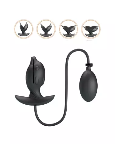 Image du Plug Anal Pretty Love Hanson Noir, sextoy ergonomique en silicone-1