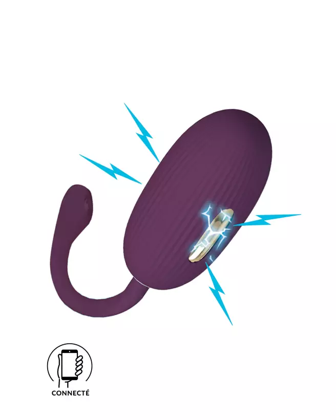 Image de l'œuf vibrant télécommandé Pretty Love Doreen en violet pour stimulation discrète-1