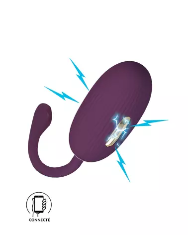 Image de l'œuf vibrant télécommandé Pretty Love Doreen en violet pour stimulation discrète-1
