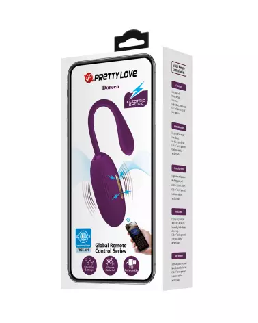 Image de l'œuf vibrant télécommandé Pretty Love Doreen en violet pour stimulation discrète-2