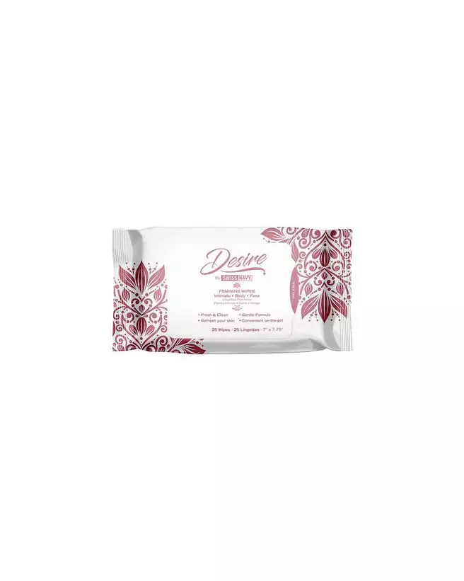 Image des lingettes hygiène intime Swiss Navy, 25 pièces pour soins féminins doux et efficaces-1