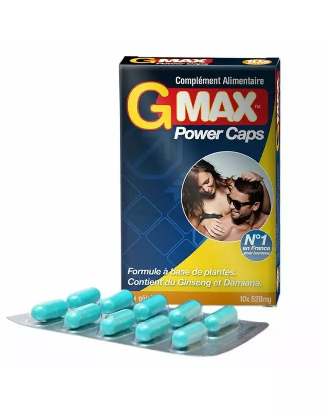 Gmax Power Caps pour Homme - Stimulant rapide et efficace-1