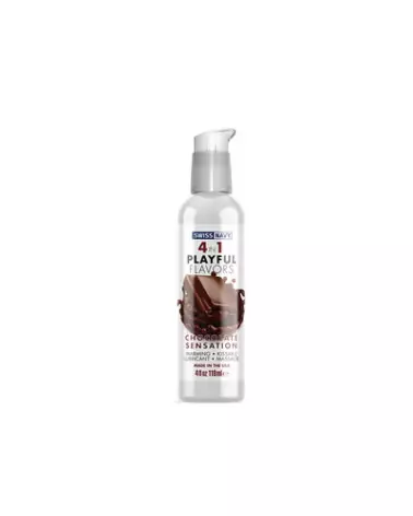 Lubrifiant Swiss Navy saveur chocolat sensation, flacon 118 ml-1