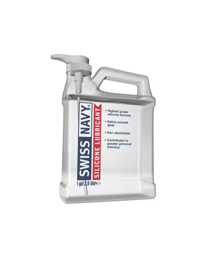 Lubrifiant à base de silicone Swiss Navy 3785 ml haute qualité-1