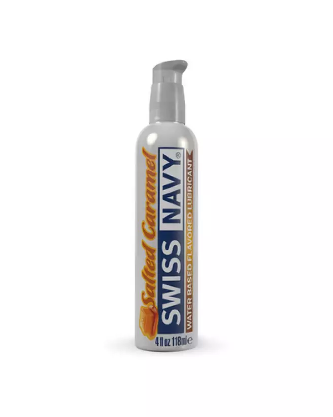 Image du lubrifiant comestible Swiss Navy au caramel salé, 118 ml-1