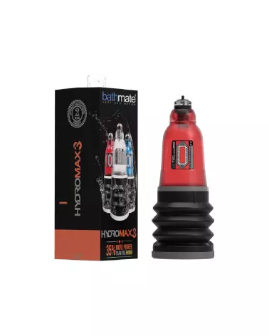 HydroMax3 Red Penis Pump de BathMate pour agrandissement pénien sécurisé et efficace-3