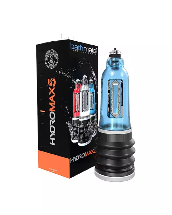 Image HydroMax5 BathMate - Pompe à pénis bleue pour performance et discrétion-2