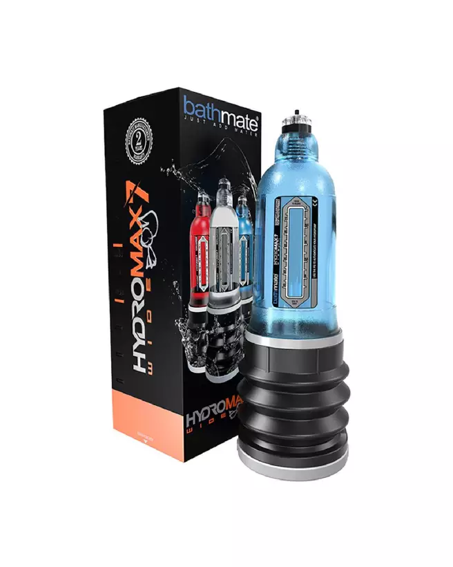 HydroMax7 Wide Boy pompe pénis bleue BathMate pour agrandissement et performance-2