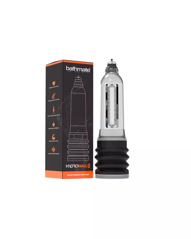 Image HydroMax8 BathMate, pompe à pénis transparente pour agrandissement efficace-2